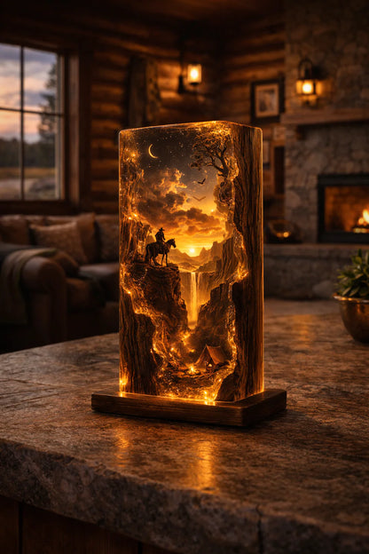 Western Resin Lamp