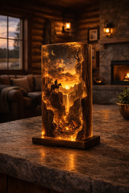 Western Resin Lamp